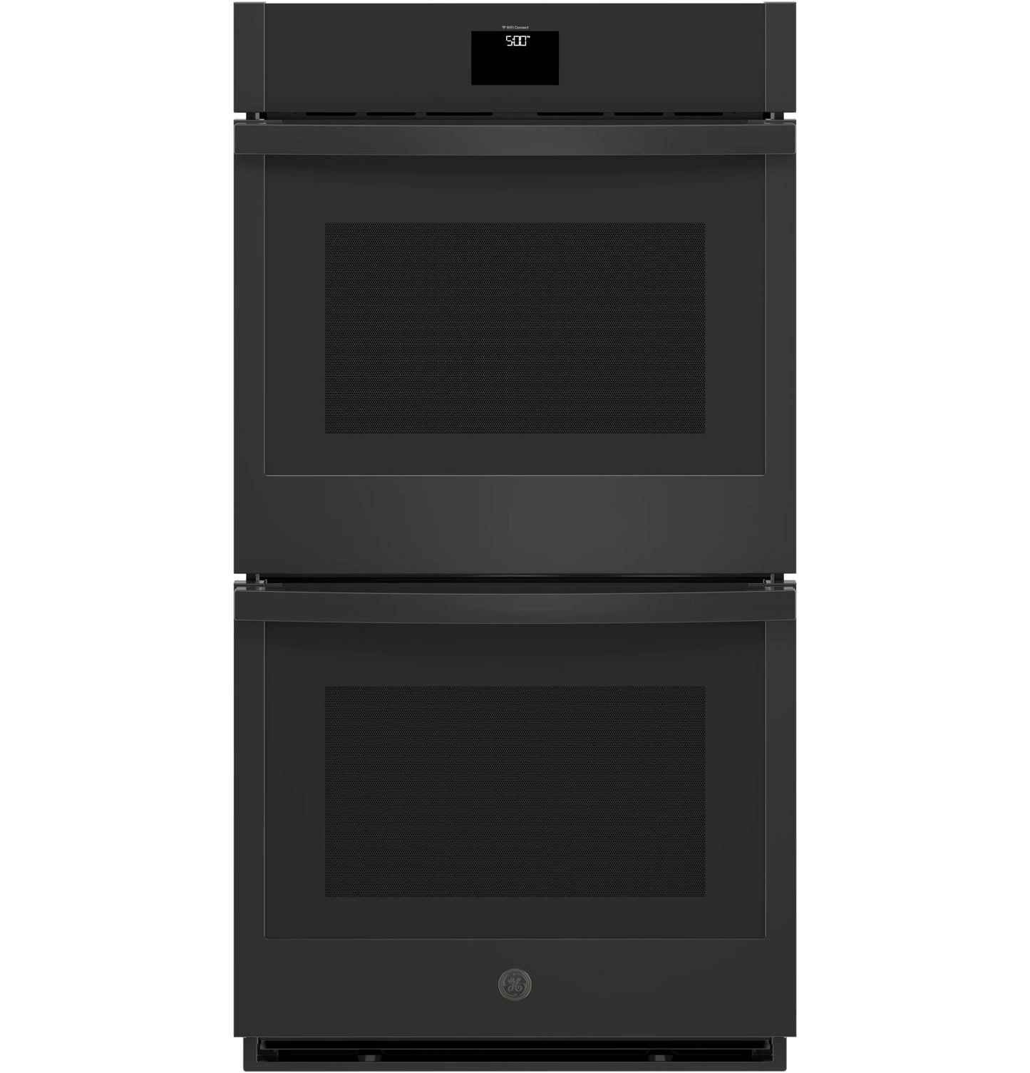 GE Appliances  27" Smart Built-In Convection Double Wall Oven with No Preheat Air Fry Black - JKD5000DVBB