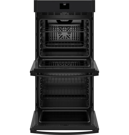 GE Appliances  27" Smart Built-In Convection Double Wall Oven with No Preheat Air Fry Black - JKD5000DVBB