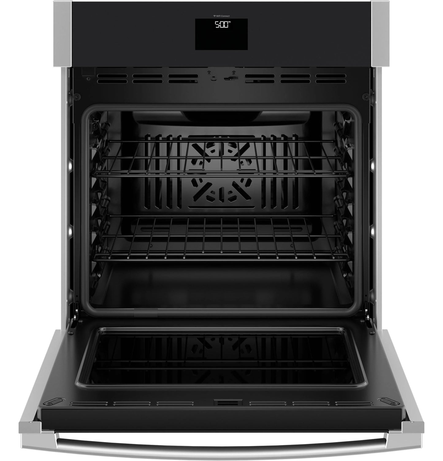 GE Appliances  27" Smart Built-In Convection Single Wall Oven with No Preheat Air Fry Stainless Steel - JKS5000SVSS