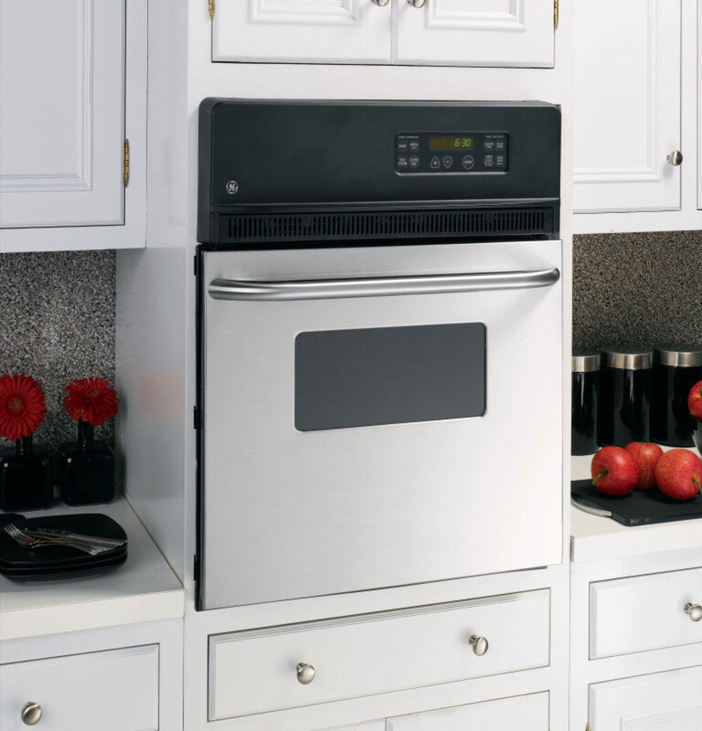 GE Appliances  24" Electric Single Self-Cleaning Wall Oven Stainless Steel - JRP20SKSS