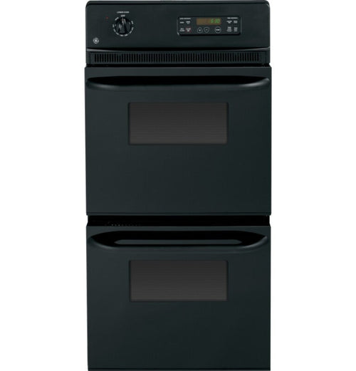 GE Appliances  24" Double Wall Oven on Black - JRP28BJBB