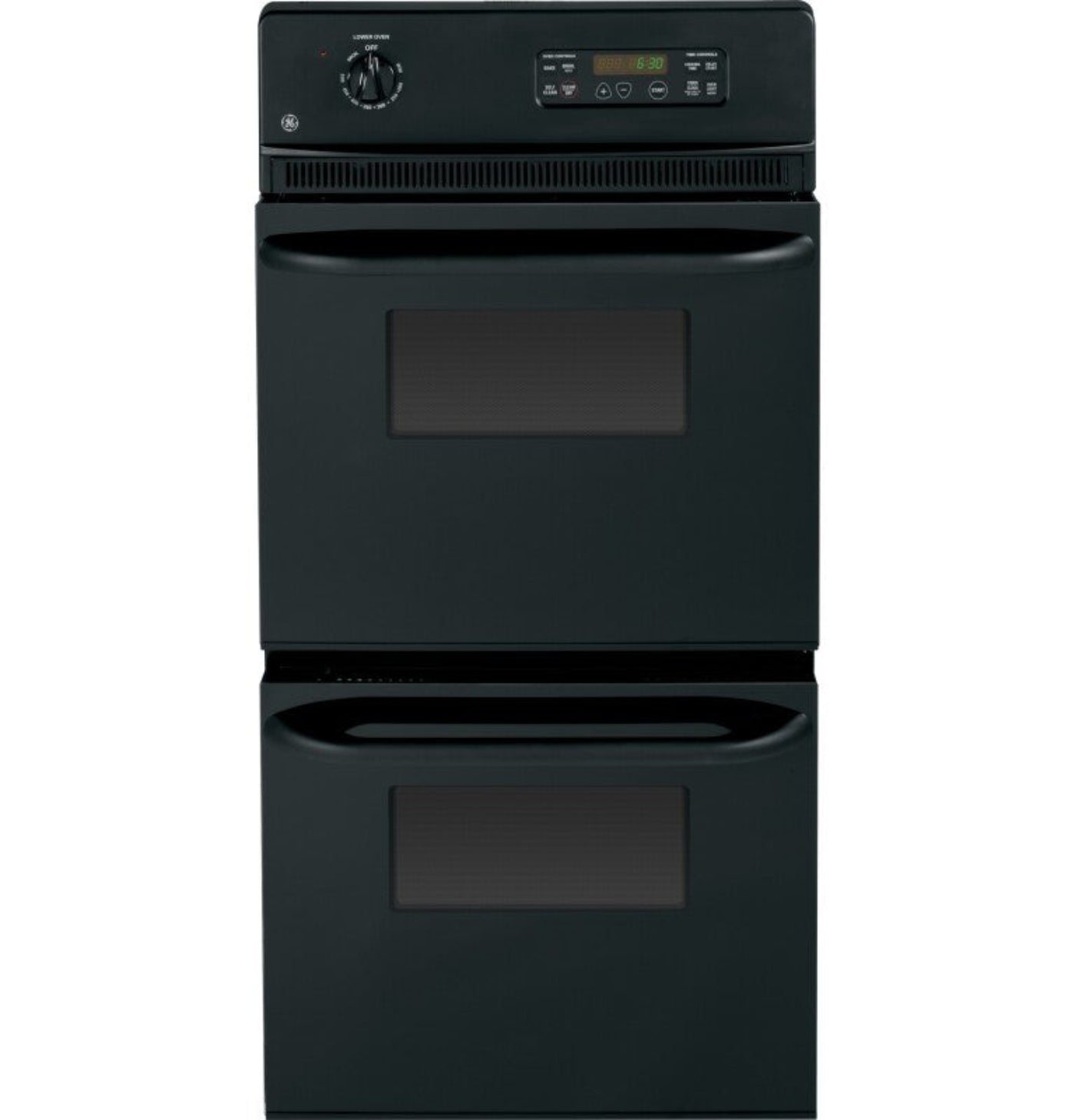 GE Appliances  24" Double Wall Oven on Black - JRP28BJBB