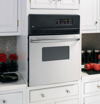 GE Appliances  24" Electric Single Standard Clean Wall Oven Stainless Steel - JRS06SKSS