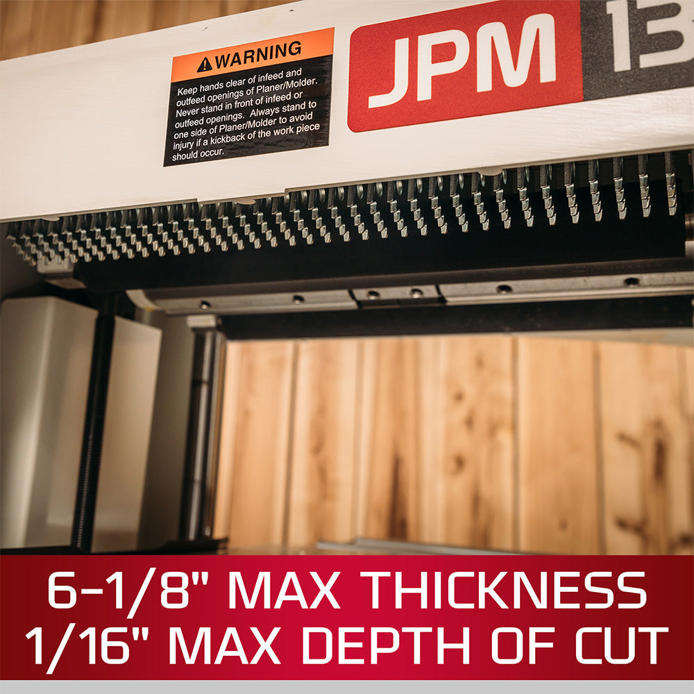 JET JPM-13CS 13" Closed Stand Planer/Molder 1.5hp, 1-PH, 115/230V