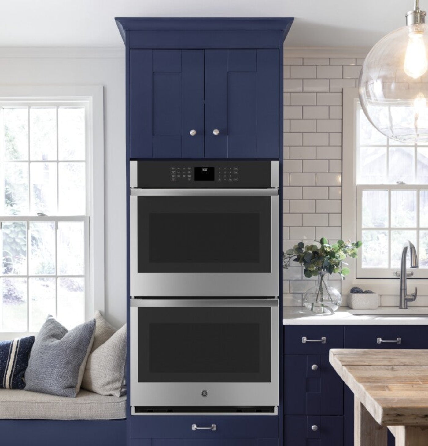 GE Appliances  30" Smart Built-In Self-Clean Double Wall Oven Stainless Steel - JTD3000SNSS