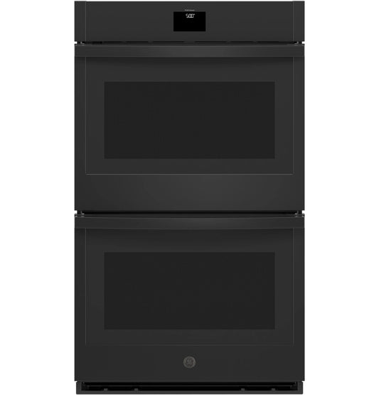 GE Appliances  30" Smart Built-In Self-Clean Convection Double Wall Oven with No Preheat Air Fry Black - JTD5000DVBB