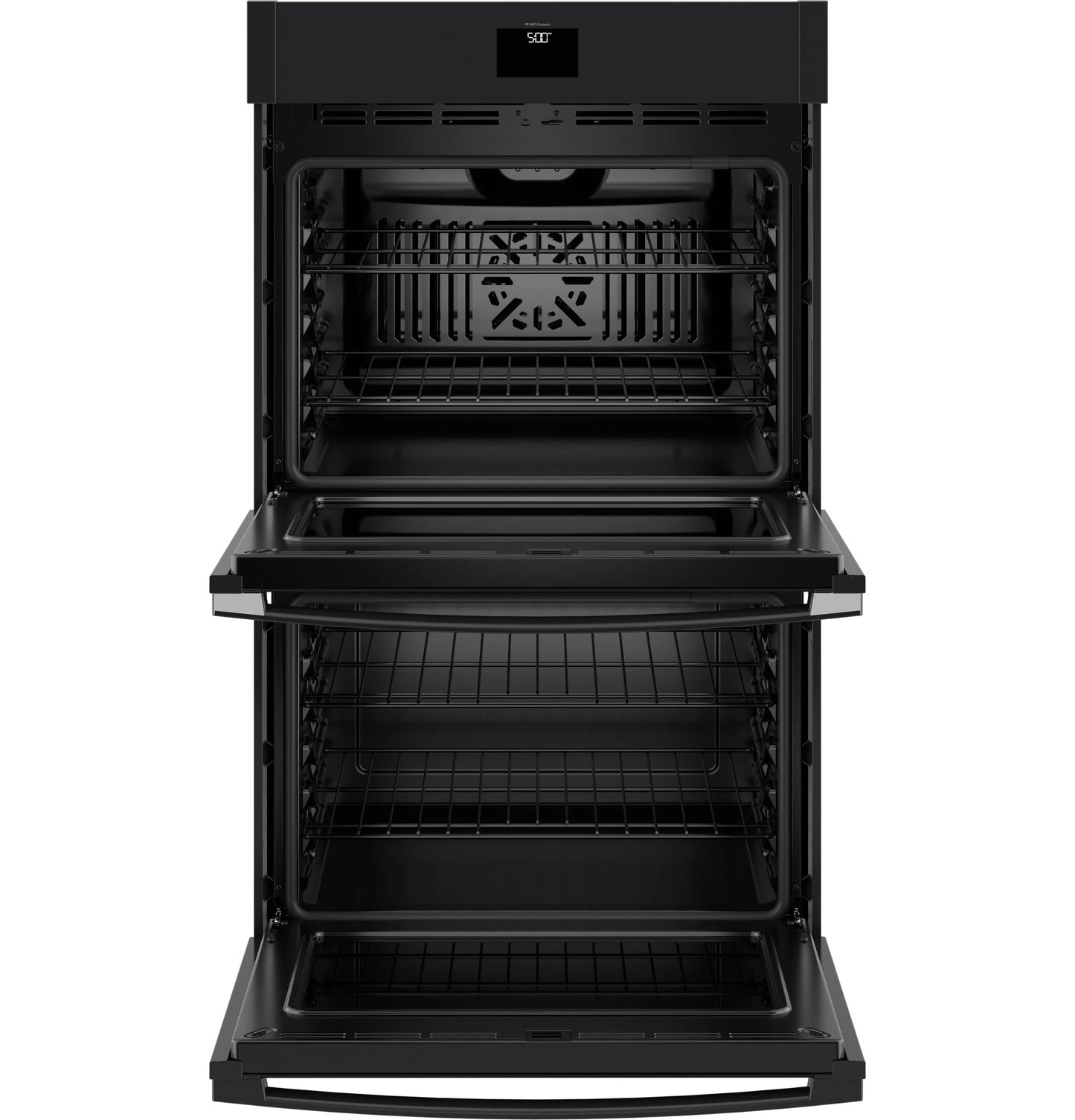 GE Appliances  30" Smart Built-In Self-Clean Convection Double Wall Oven with No Preheat Air Fry Black - JTD5000DVBB