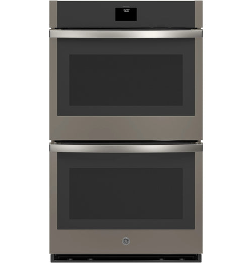 GE Appliances  30" Smart Built-In Self-Clean Convection Double Wall Oven with No Preheat Air Fry Fingerprint Resistant Slate - JTD5000DVBB