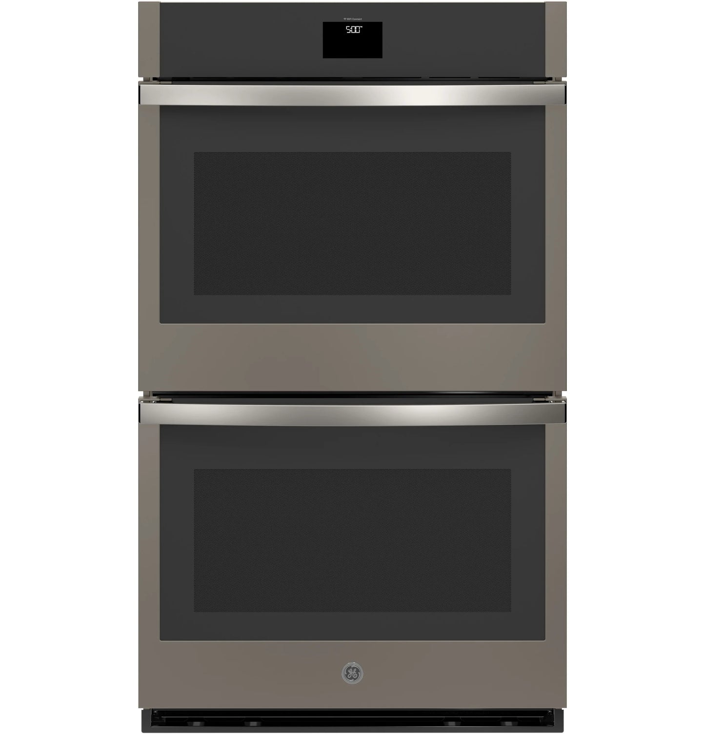 GE Appliances  30" Smart Built-In Self-Clean Convection Double Wall Oven with No Preheat Air Fry Fingerprint Resistant Slate - JTD5000DVBB