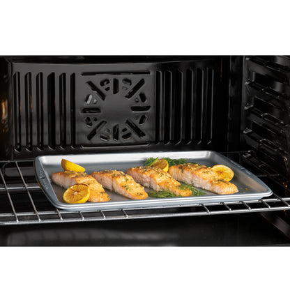 GE Appliances  30" Smart Built-In Self-Clean Convection Double Wall Oven with No Preheat Air Fry Fingerprint Resistant Slate - JTD5000DVBB