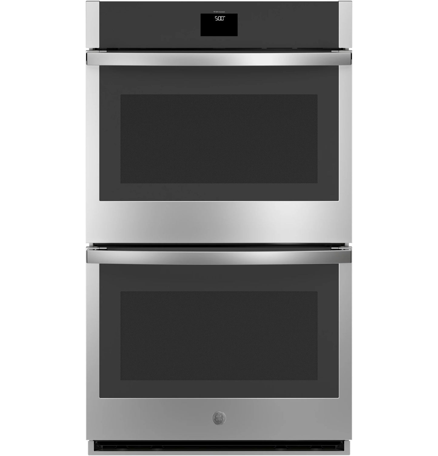 GE Appliances 30" Smart Built-In Self-Clean Convection Double Wall Oven with No Preheat Air Fry Stainless Steel - JTD5000SVSS