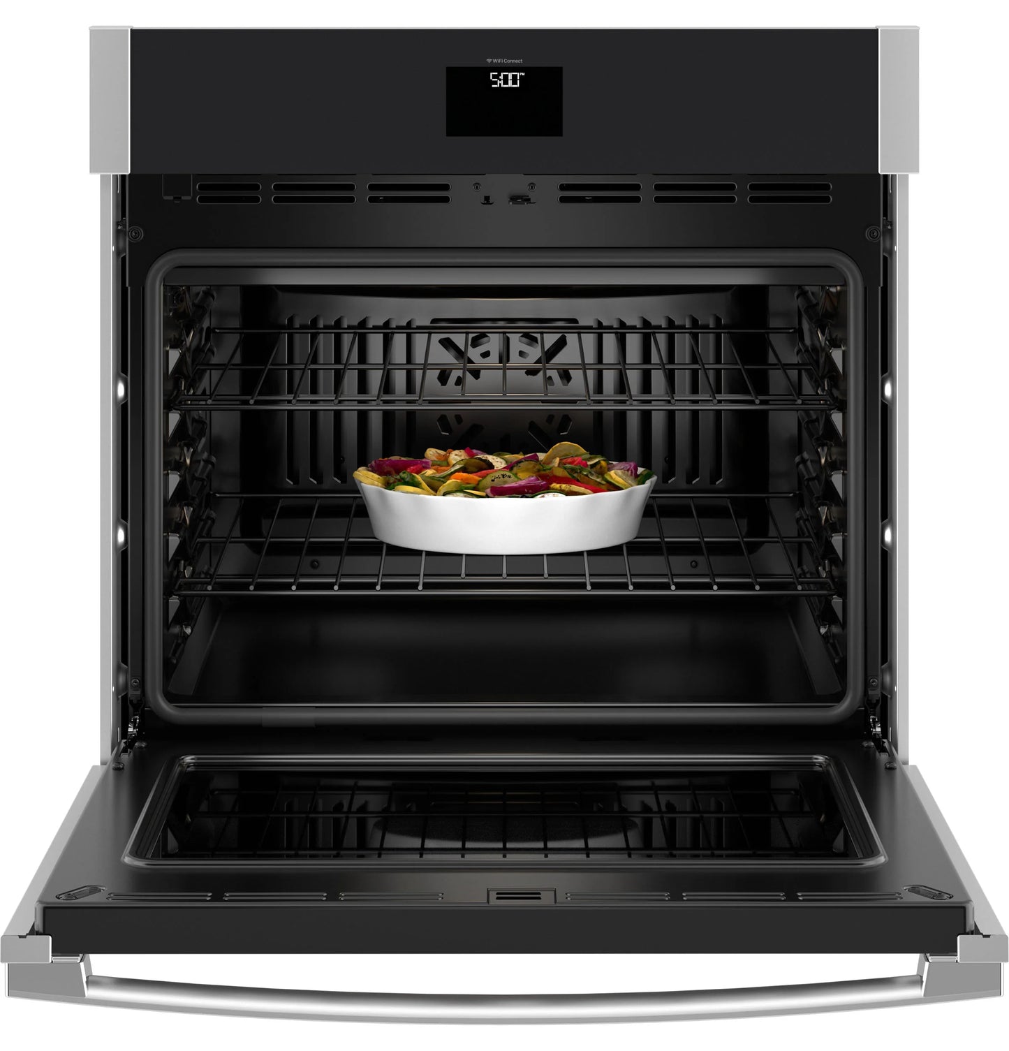 GE Appliances  30" Smart Built-In Self-Clean Convection Single Wall Oven with No Preheat Air Fry Stainless Steel - JTS5000SVSS
