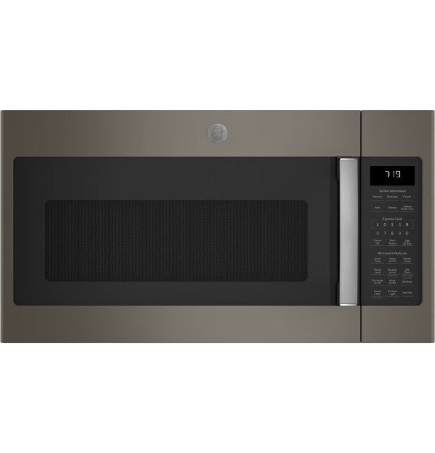 GE Appliances 1.9 Cu. Ft. Over-the-Range Sensor Microwave Oven Fingerprint Resistant Slate - JVM7195EKES