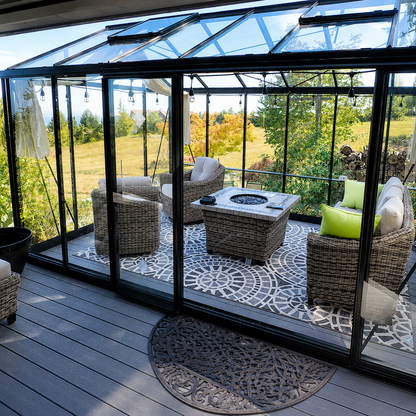 Janssens Greenhouse Sliding Door - VI-SD-BLACK
