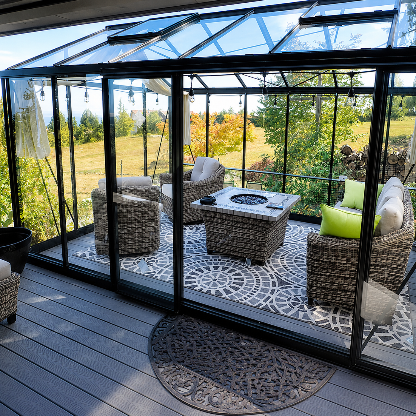Janssens Greenhouse Sliding Door - VI-SD-BLACK