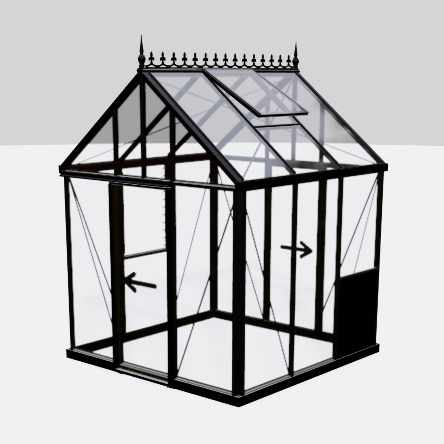 Janssens EOS Glass Greenhouse Kit With 4mm Tempered Glass Glazing - CUSTOM-EOS-OYB191