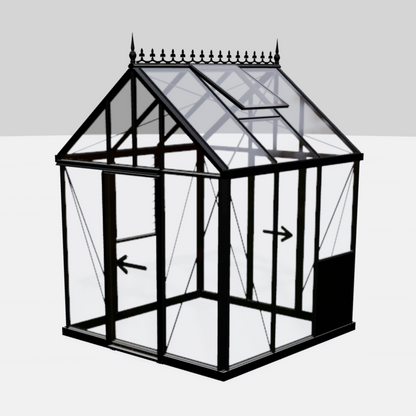 Janssens EOS Glass Greenhouse Kit With 4mm Tempered Glass Glazing - CUSTOM-EOS-OYB191
