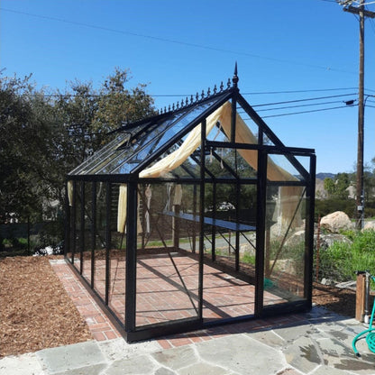 Janssens 8x15x8 ft Junior Victorian J-VIC 25 Glass Greenhouse Kit With 4mm Tempered Glass Glazing - J-VIC-25