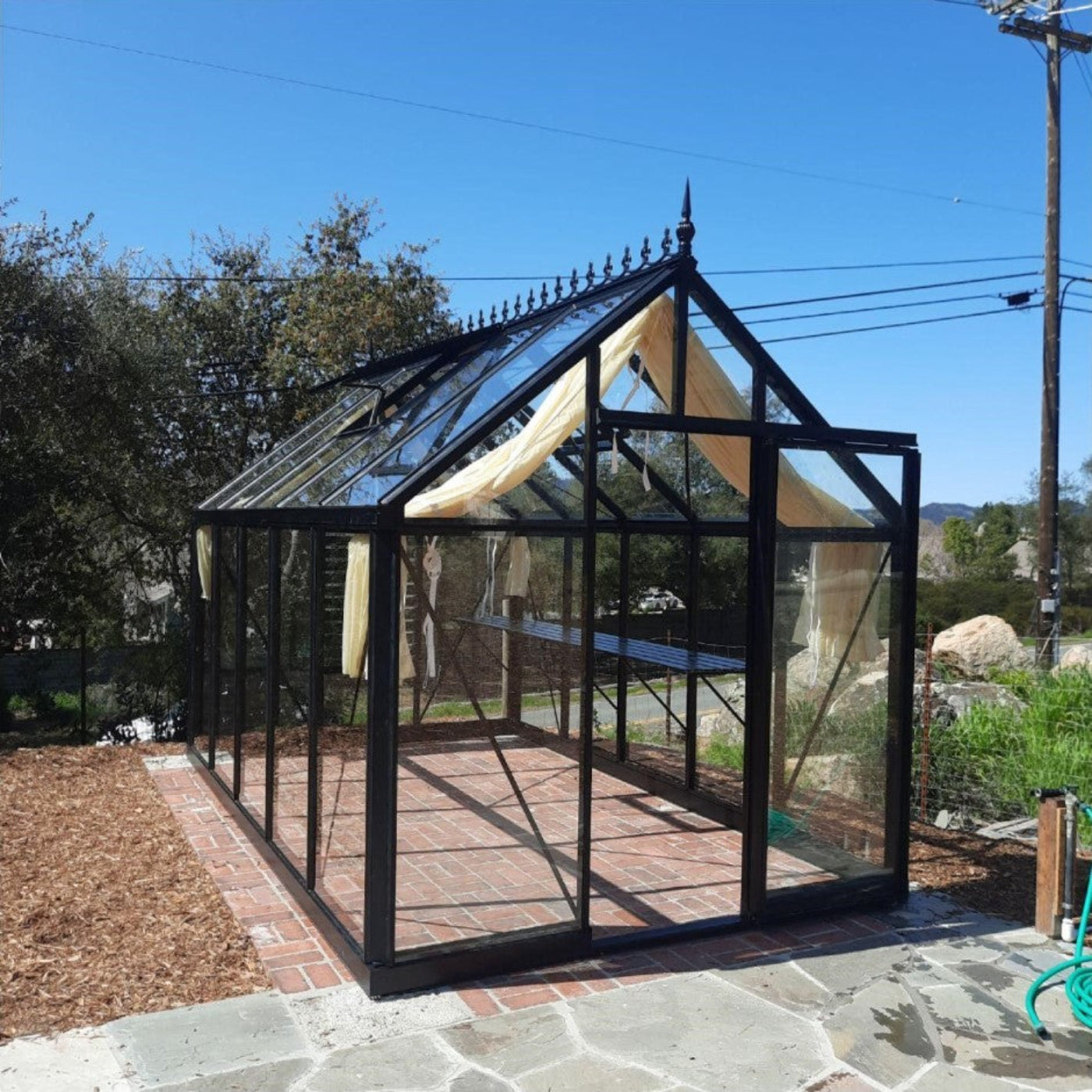 Janssens 8x15x8 ft Junior Victorian J-VIC 25 Glass Greenhouse Kit With 4mm Tempered Glass Glazing - J-VIC-25