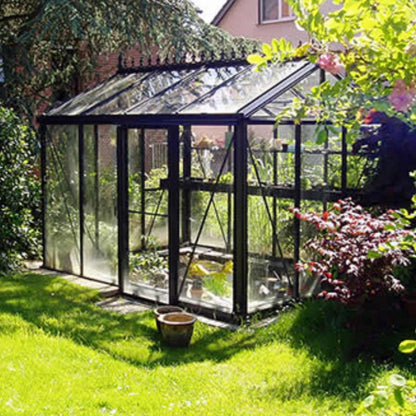 Janssens  ft Royal Victorian VI 23 Greenhouse Kit - VI-23-GLASS-BLACK