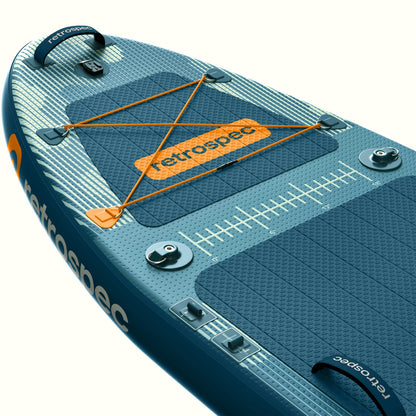 Retrospec June Nano Kids Inflatable Fishing Paddle Board Kayak Hybrid 9'6" - 6311