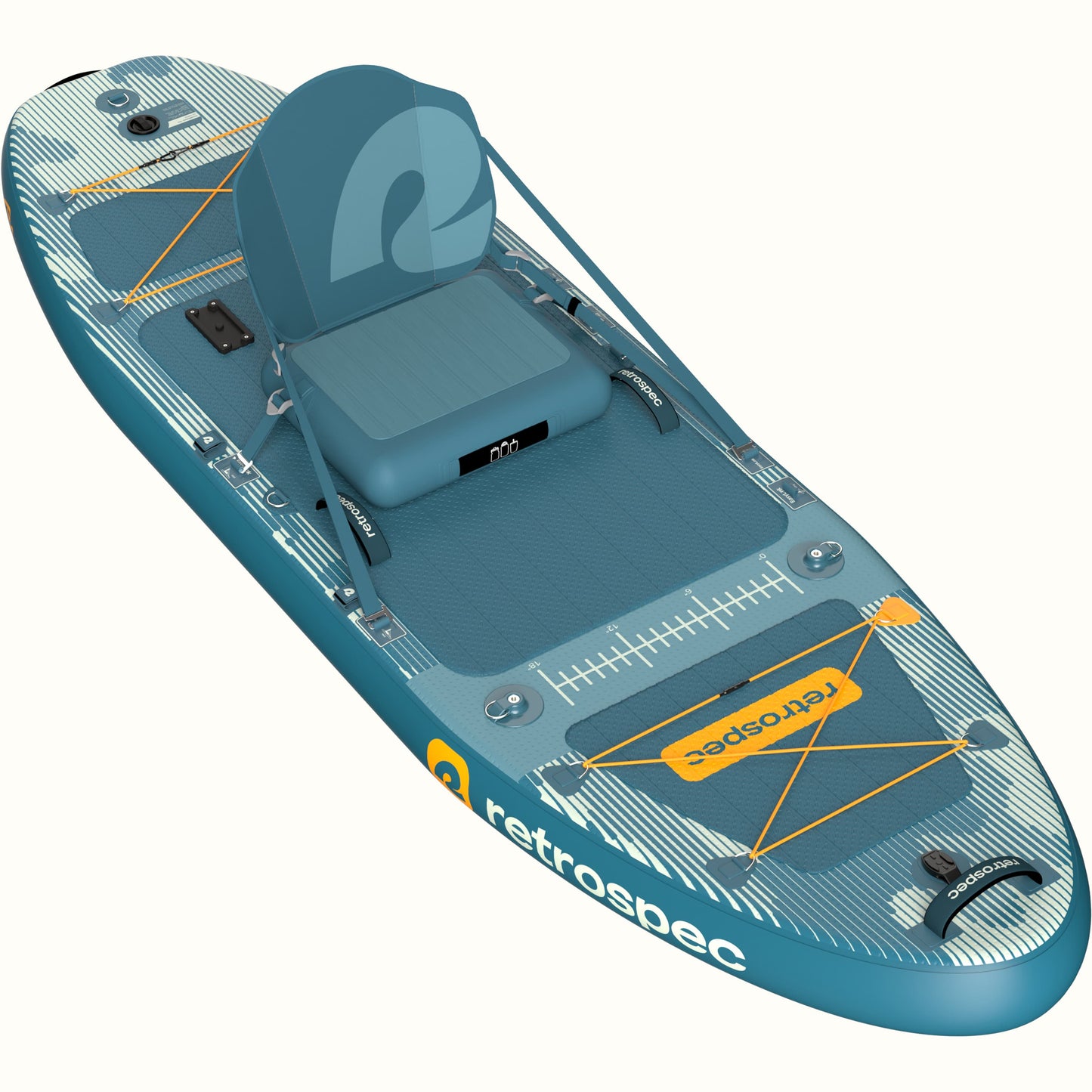 Retrospec June Nano Kids Inflatable Fishing Paddle Board Kayak Hybrid 9'6" - 6311
