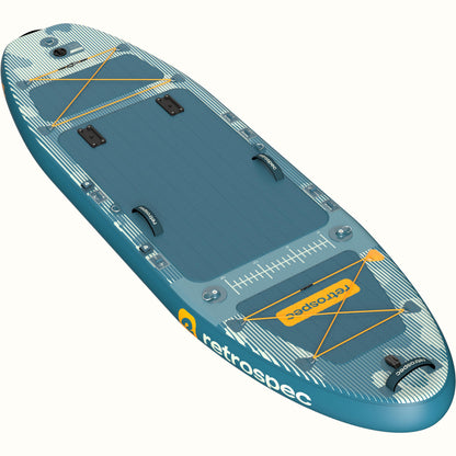 Retrospec June Nano Kids Inflatable Fishing Paddle Board Kayak Hybrid 9'6" - 6311