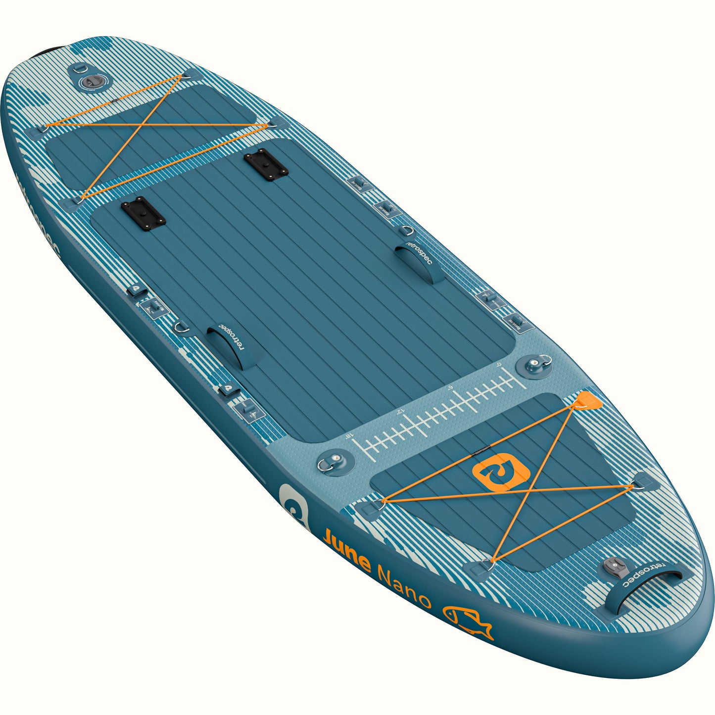 Retrospec June Nano Kids Inflatable Fishing Paddle Board Kayak Hybrid 9'6" - 6311