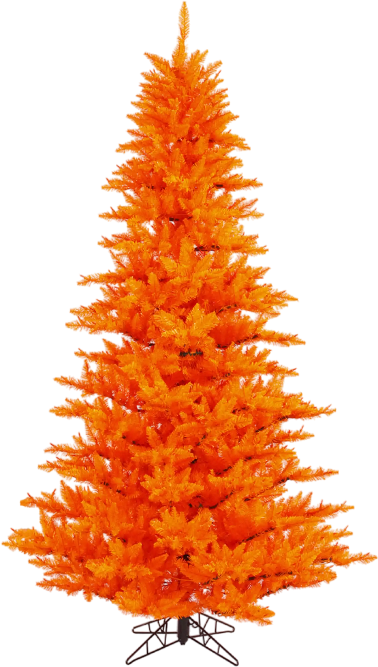 Richell Vickerman Orange Artificial Christmas Tree 9' x 64" Orange Unlit New - K162380