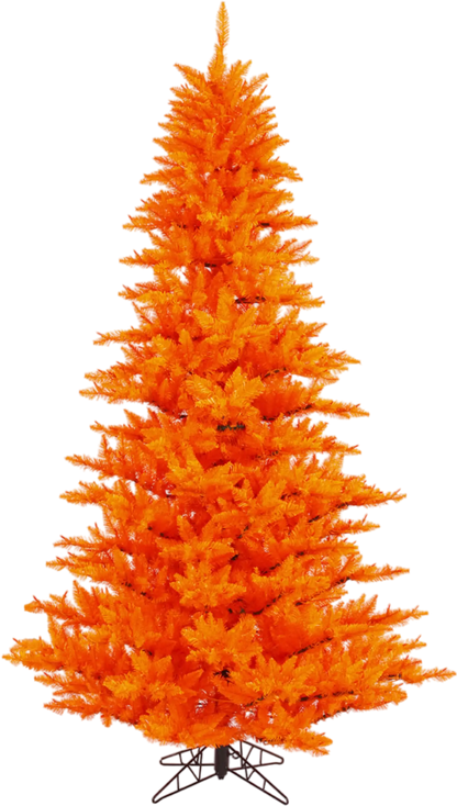 Richell Vickerman Orange Artificial Christmas Tree 9' x 64" Orange Unlit New - K162380