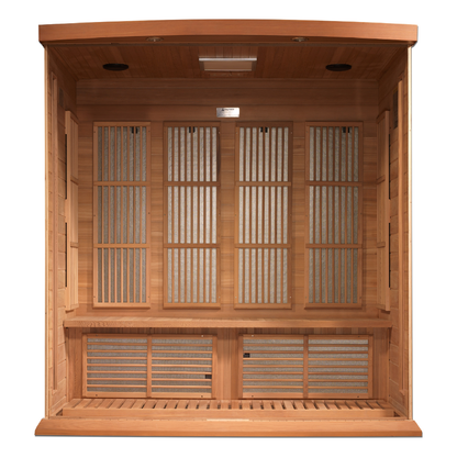 Golden Designs 4 Person Low EMF FAR IR Sauna - MX-K406-01 Red Cedar