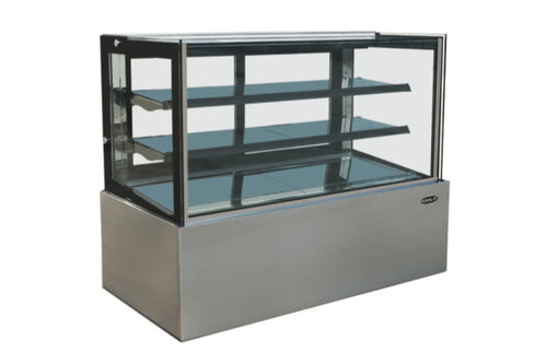 Kool-It  71" Wide Flat Glass Non-Refrigerated Dry Display Case - KBF-72D