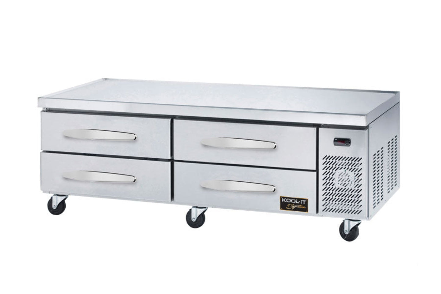 Kool-It 74" Wide 4 Drawer Chef Base Refrigerator - KCB-74-4M