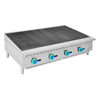Chef AAA, Commercial 48" Radiant Charbroiler Countertop Gas - KF-CB48-M