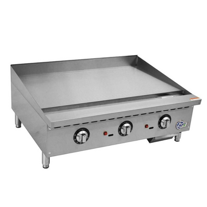 Chef AAA Commercial 36" Thermostat Griddle Countertop Gas - KF-G36-T
