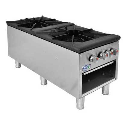 Chef AAA , Commercial Dual Stock Pot Range Natural Gas - KF-SP-2
