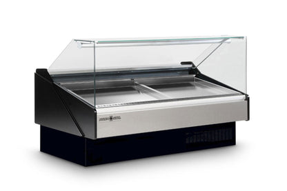 Hydra-Kool  | 40" Wide Remote Flat Glass Seafood Display Case - KFM-SF-40-R