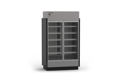 Hydra-Kool &nbsp;| 52" Wide Self Contained 2 Door Grab-N-Go High Volume Merchandiser Refrigerator - KGV-MR-2-S