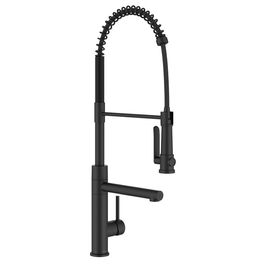 KRAUS Artec Pro 2-Function Single Handle Pull Down Kitchen Faucet in Matte Black