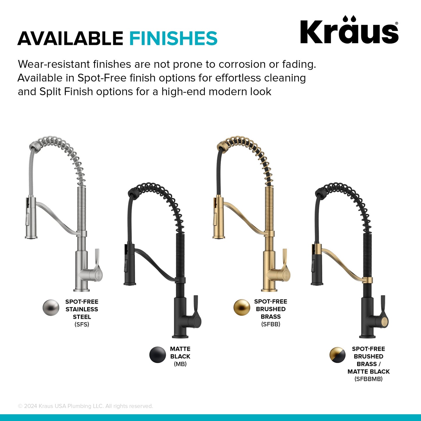 KRAUS Torak Single Handle Pull Down Kitchen Faucet in Brushed Brass - KPF-2635SFBB