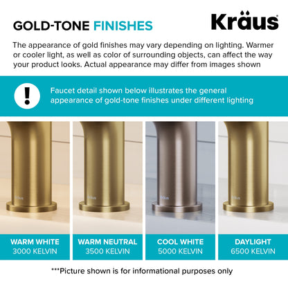 KRAUS Torak Single Handle Pull Down Kitchen Faucet in Brushed Brass - KPF-2635SFBB