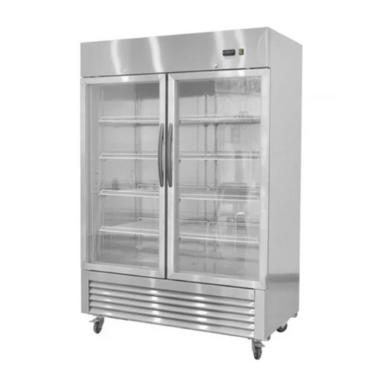 Chef AAA -55" 2 Glass Door Reach-in Freezer 40.7 cu. ft. - TF-49BG