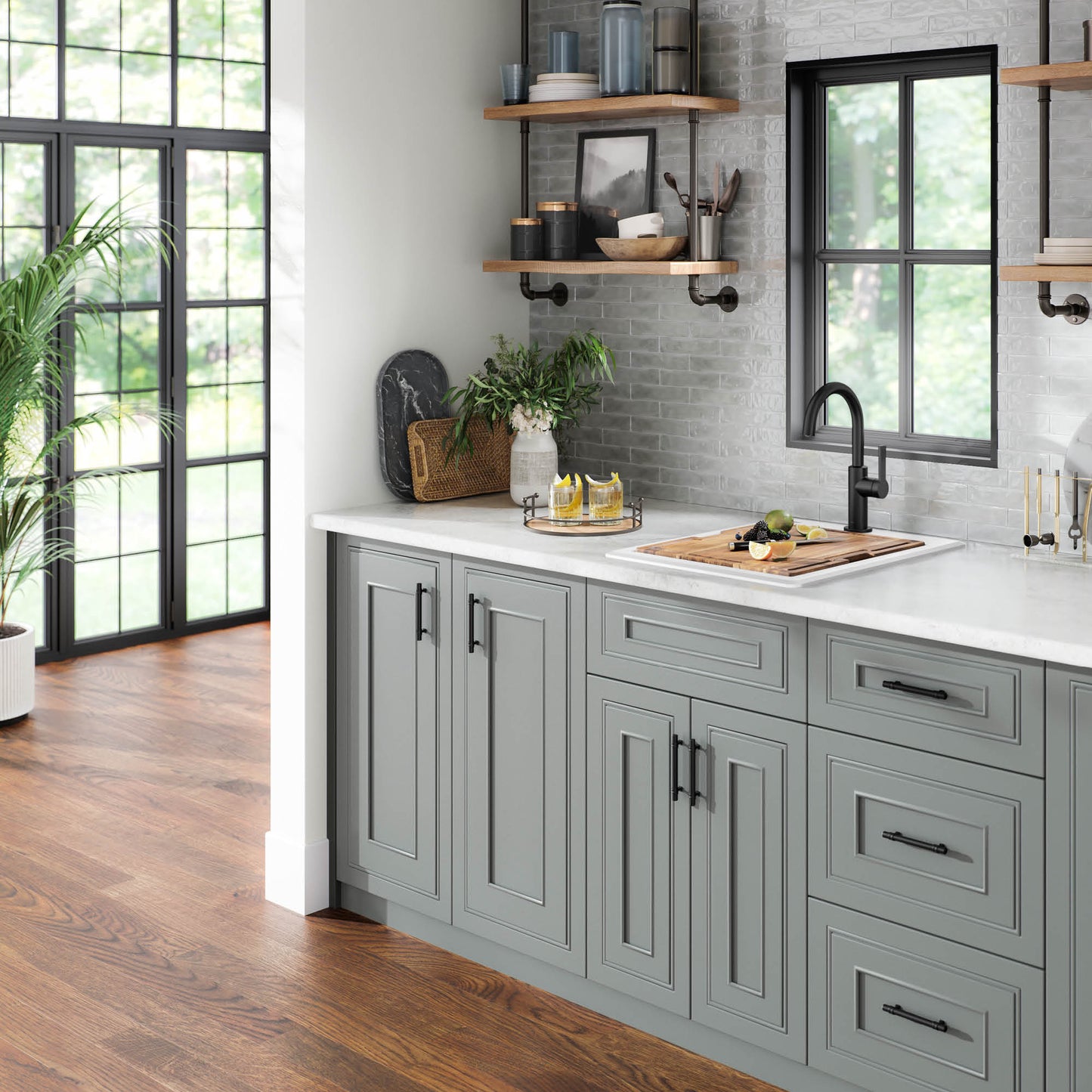 KRAUS 18” Drop-In Granite Composite Workstation Kitchen Bar Sink in White - KGTW12-18WH