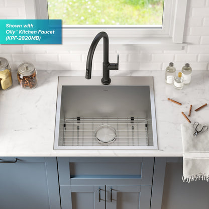 KRAUS 22" Drop-in 16 Gauge Stainless Steel Laundry Utility Sink - KHT301-22L