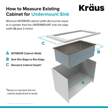 KRAUS 25" 16 Gauge Undermount Single Bowl Stainless Steel Kitchen Sink with Off Center Drain