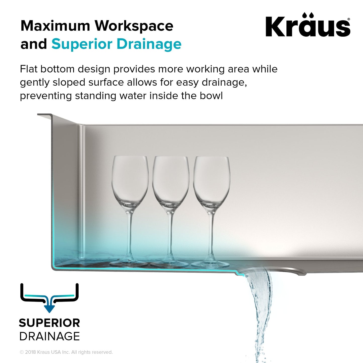 KRAUS 30" Stainless Steel Kitchen Sink and Kitchen Faucet - KHU100-30-1610-53CH