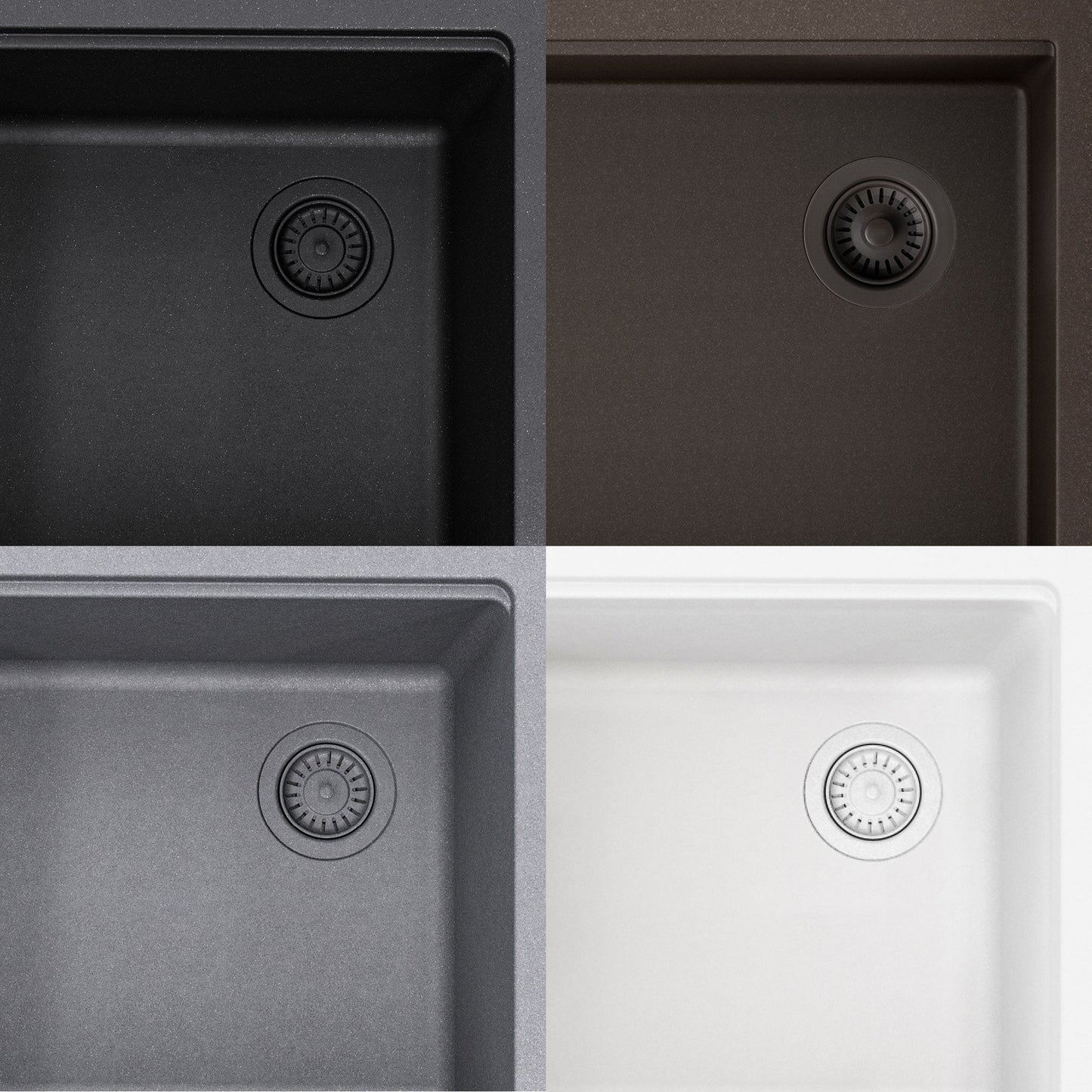 KRAUS Bellucci Workstation 33" Undermount Granite Composite Kitchen Sink in Metallic Gray with Accessories