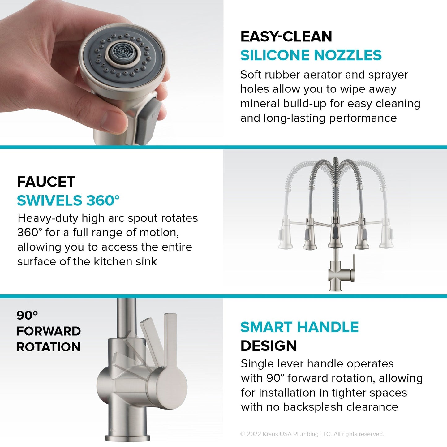 KRAUS Britt Touchless Pull-Down Single Handle Faucet in Matte Black