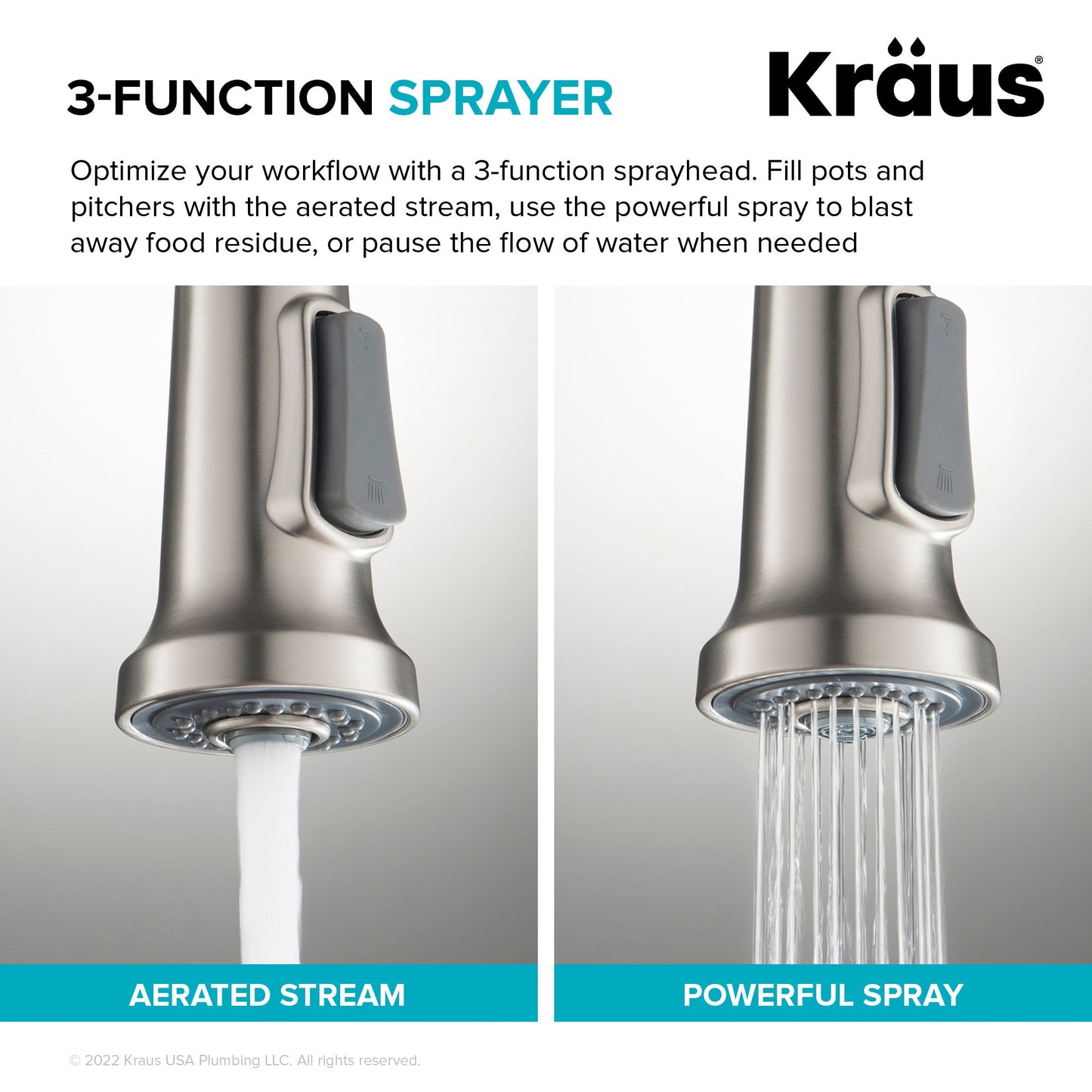 KRAUS Britt Touchless Pull-Down Single Handle Faucet in Matte Black