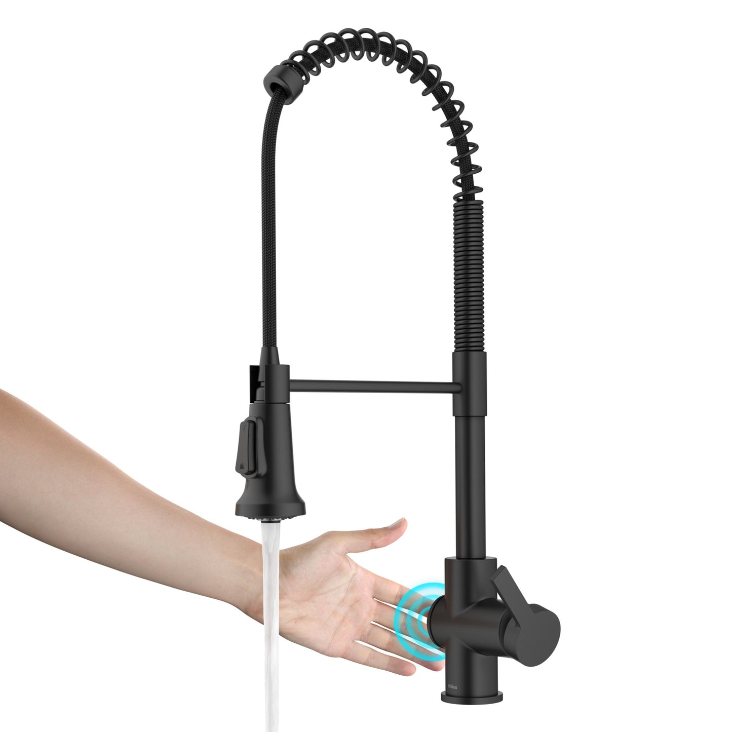 KRAUS Britt Touchless Pull-Down Single Handle Faucet in Matte Black